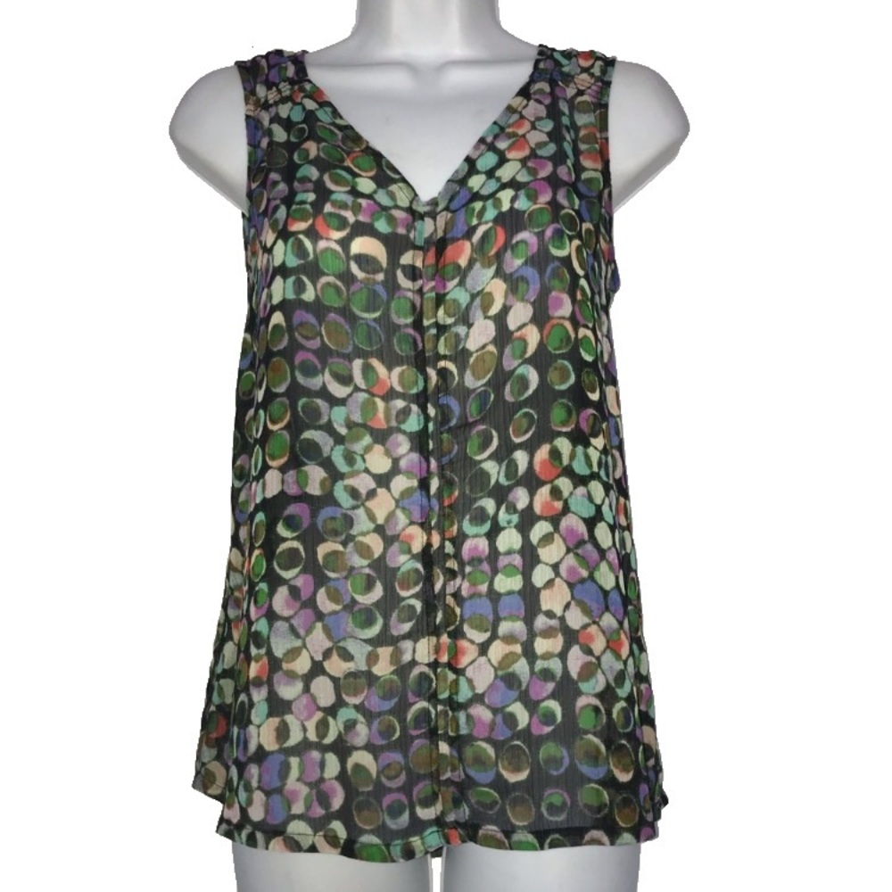 Liz Claiborne Crinkle Poly Sleeveless Women  Top SP